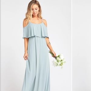 Show Me Your MuMu Caitlin Ruffle SilverSage Crisp